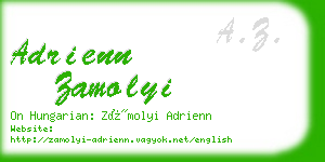 adrienn zamolyi business card